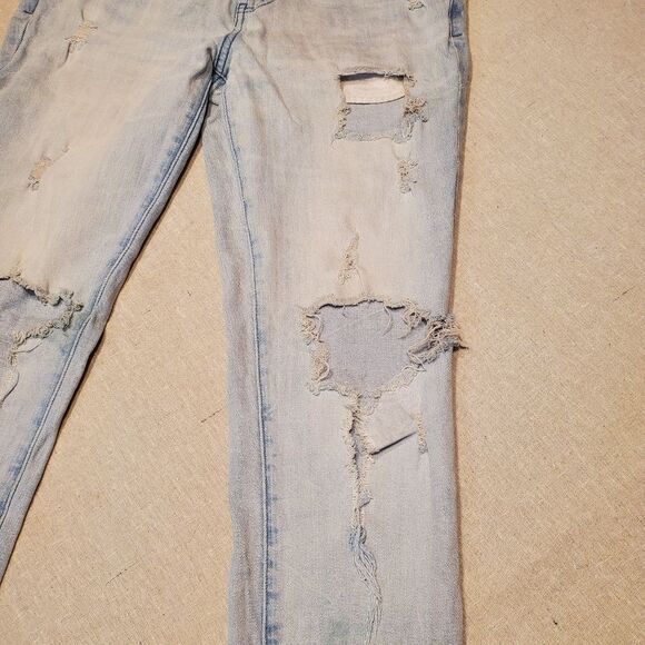 PacSun Stacked Skinny Ripped Distressed Faded Denim Jeans Size 30x30 - Picture 4 of 12